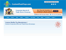 Tablet Screenshot of customplushtoys.com